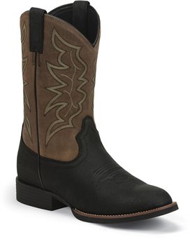 black justin boots men's